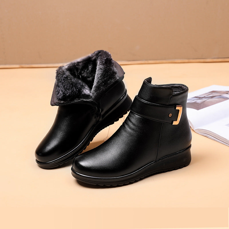 Echte Leder-Orthopädische Stiefel für Komfortable Unterstützung